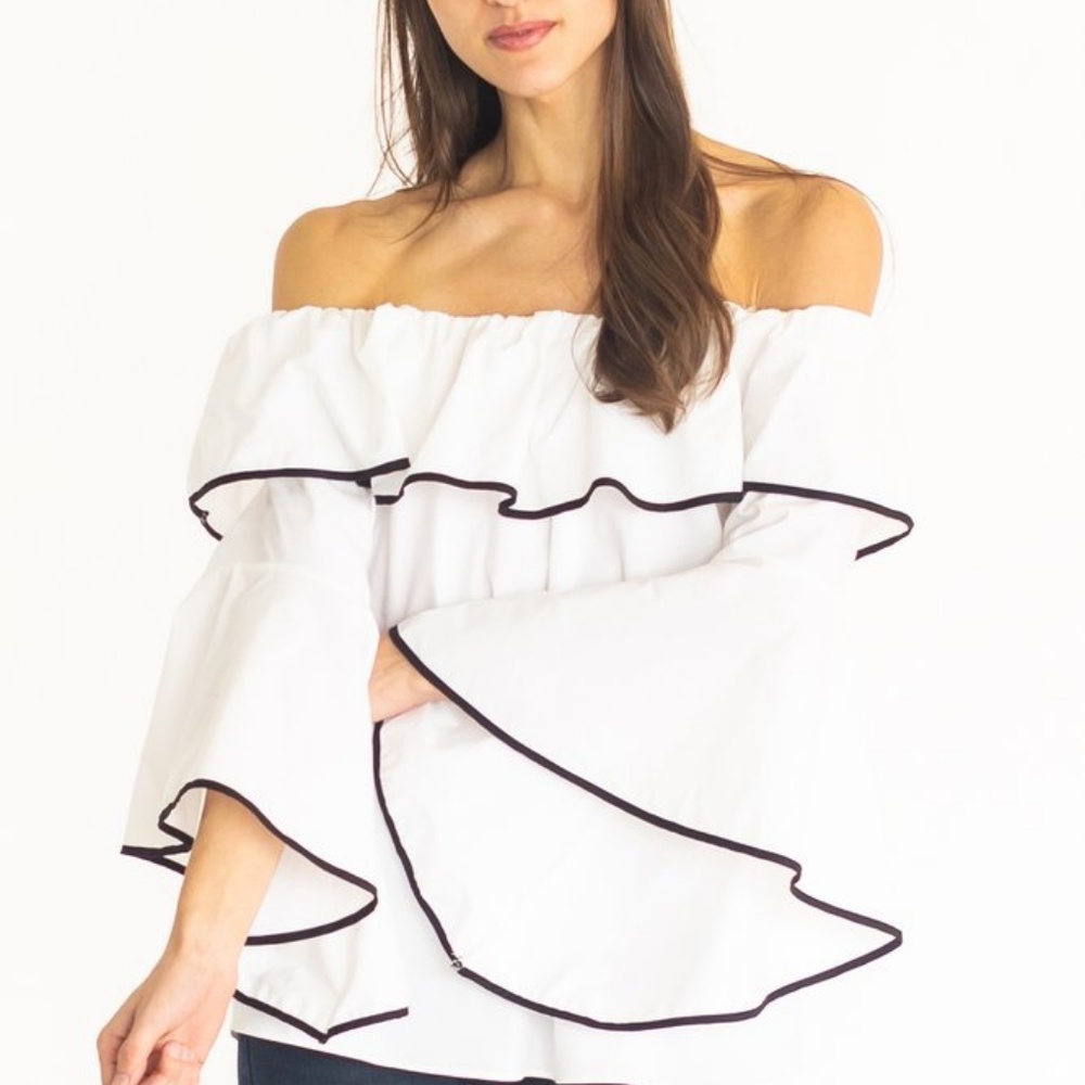 White Poplin Top